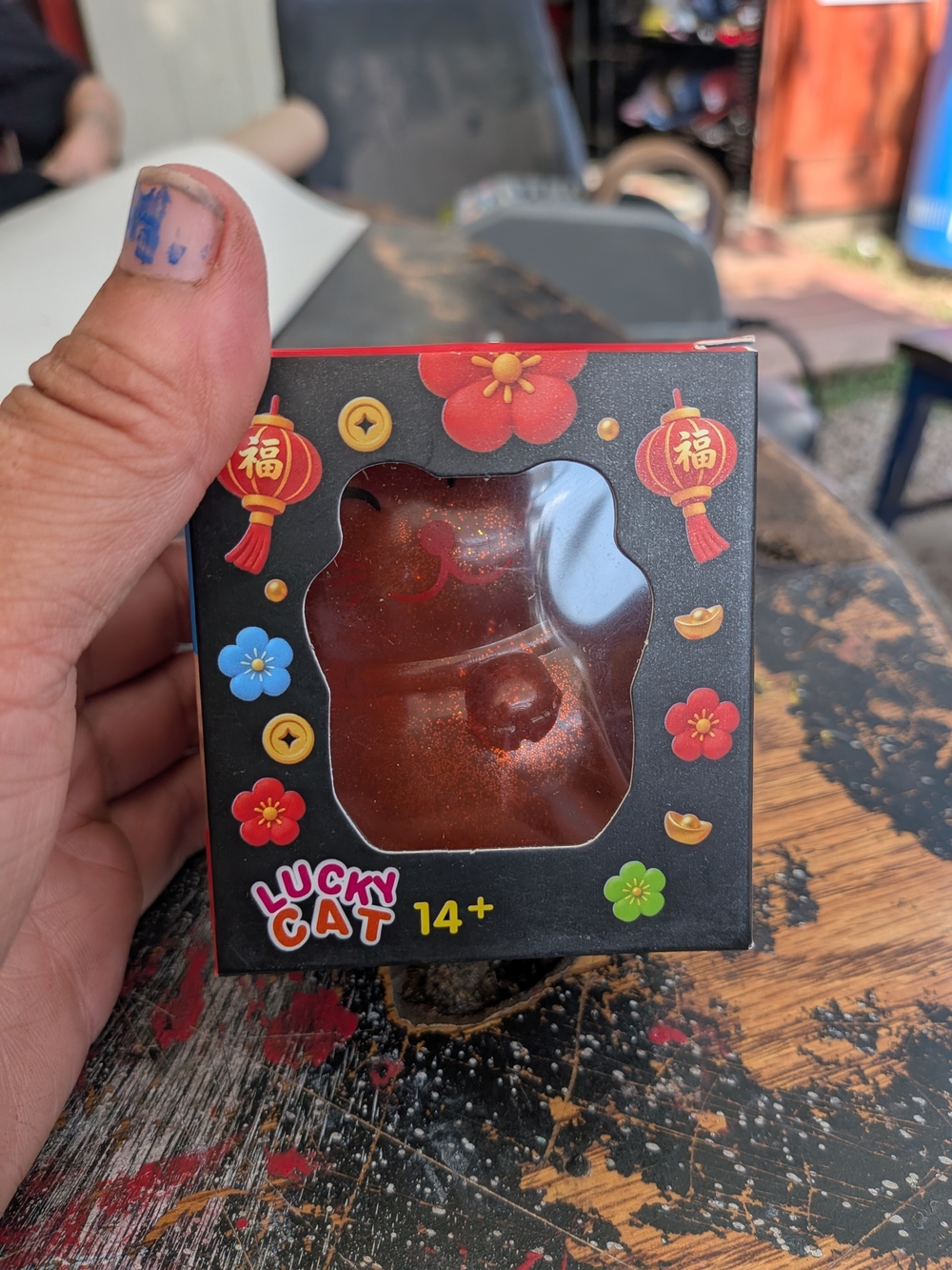 Lucky Brand Red Glitter Resin Figurine - Lucky Brand